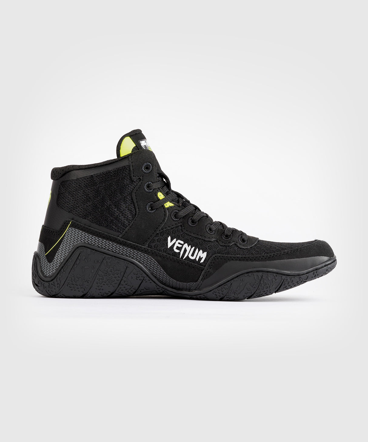 Venum Training Camp 4.0 Wrestling Shoes - Black/Neon Green