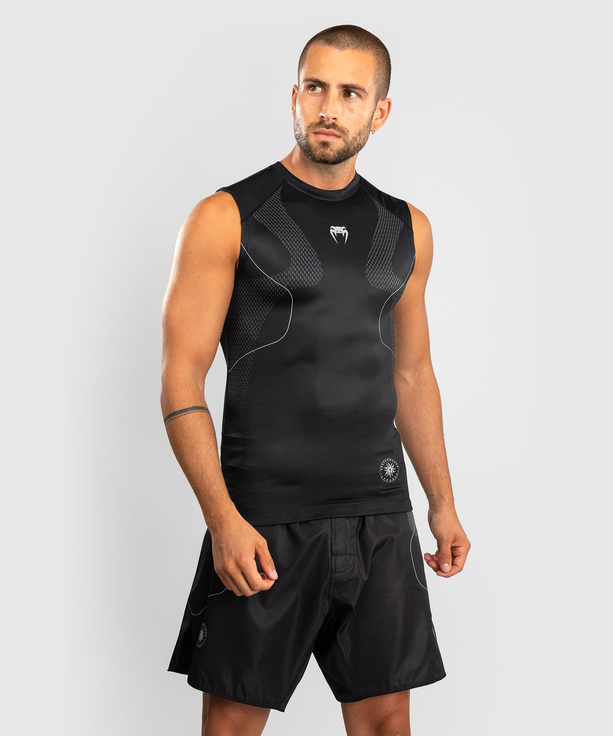 Venum Nexus Sleeveless Rash Guard - Black/Silver