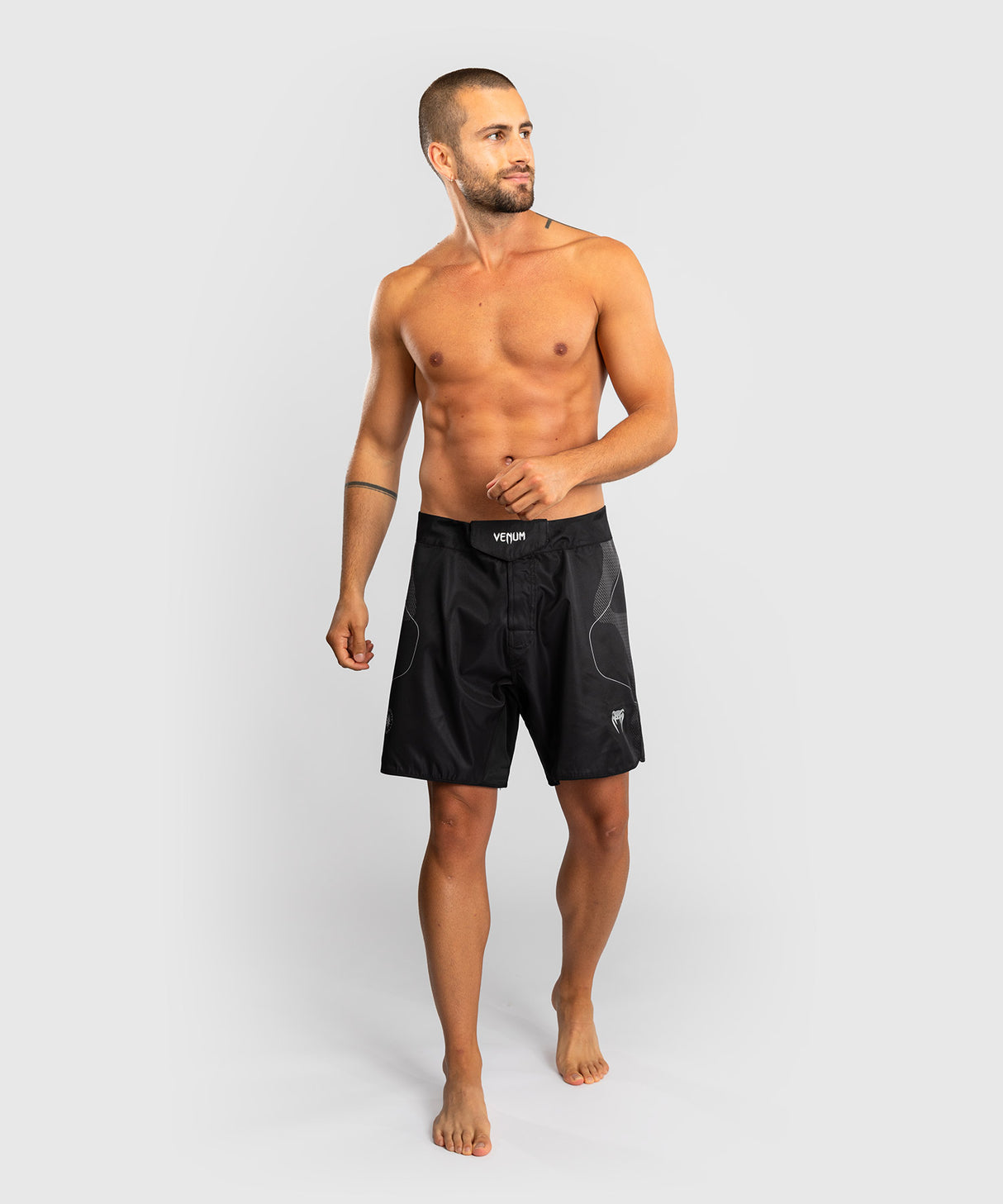 Venum Nexus Fight Shorts - Black/Silver