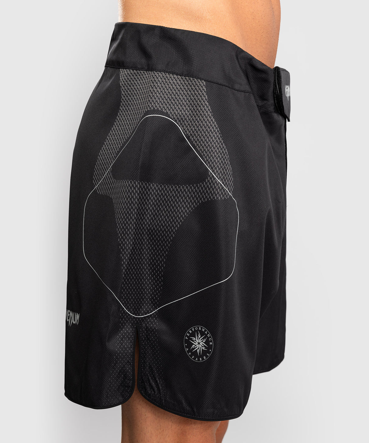 Venum Nexus Fight Shorts - Black/Silver