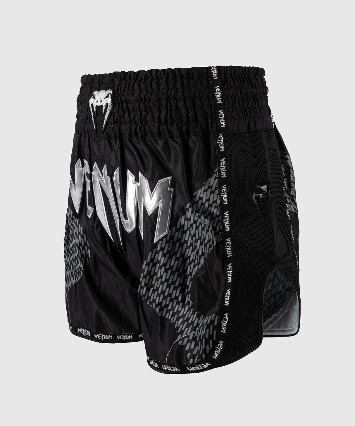 Venum Nexus Muay Thai Shorts - Black/Silver