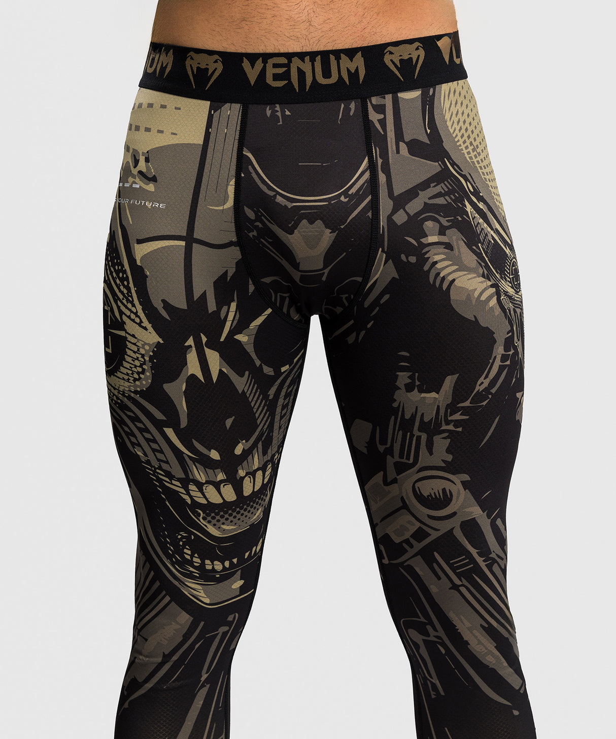 Venum Invader Spats - Black/Sand