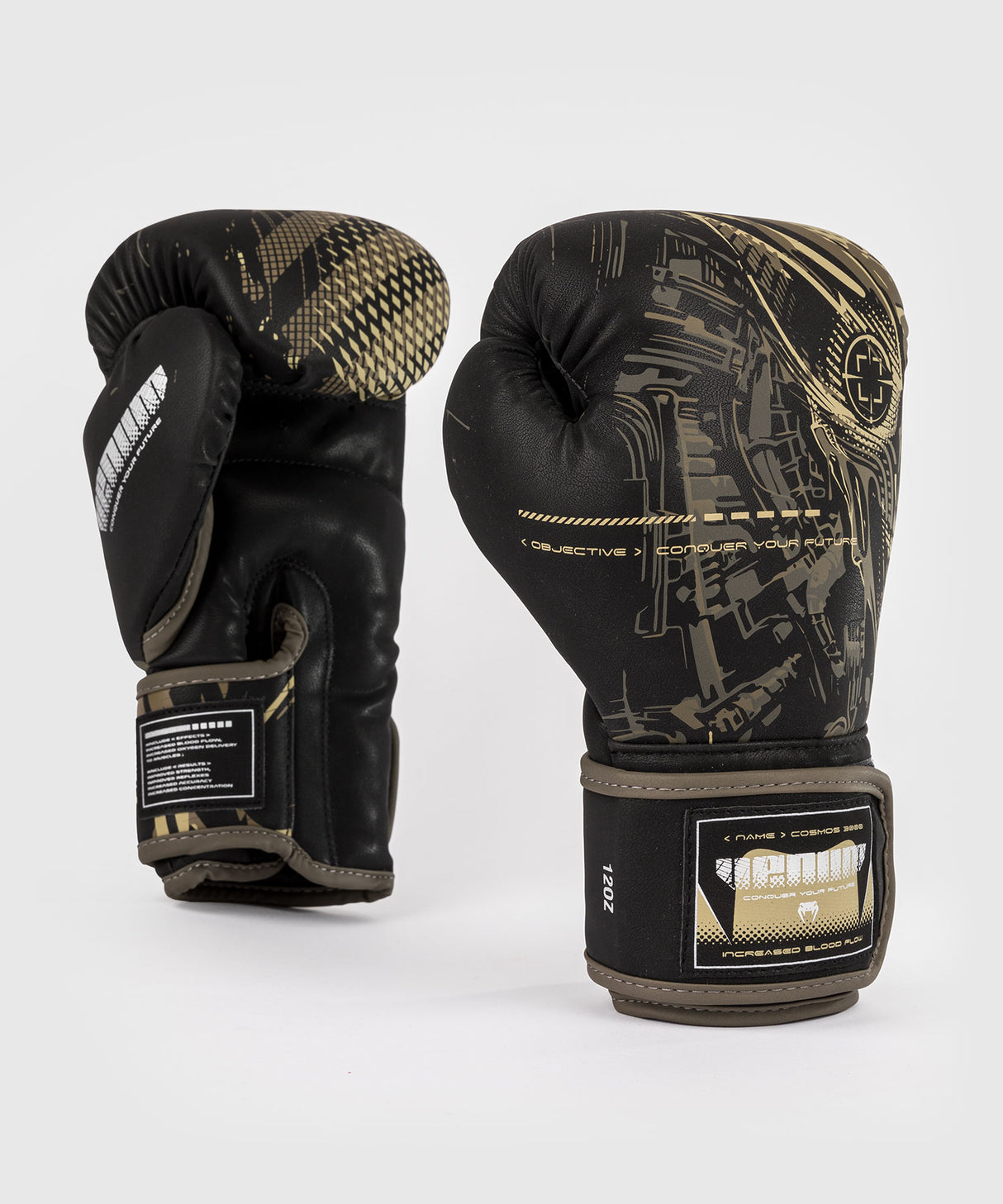 Venum Invader Boxing Gloves - Black/Sand