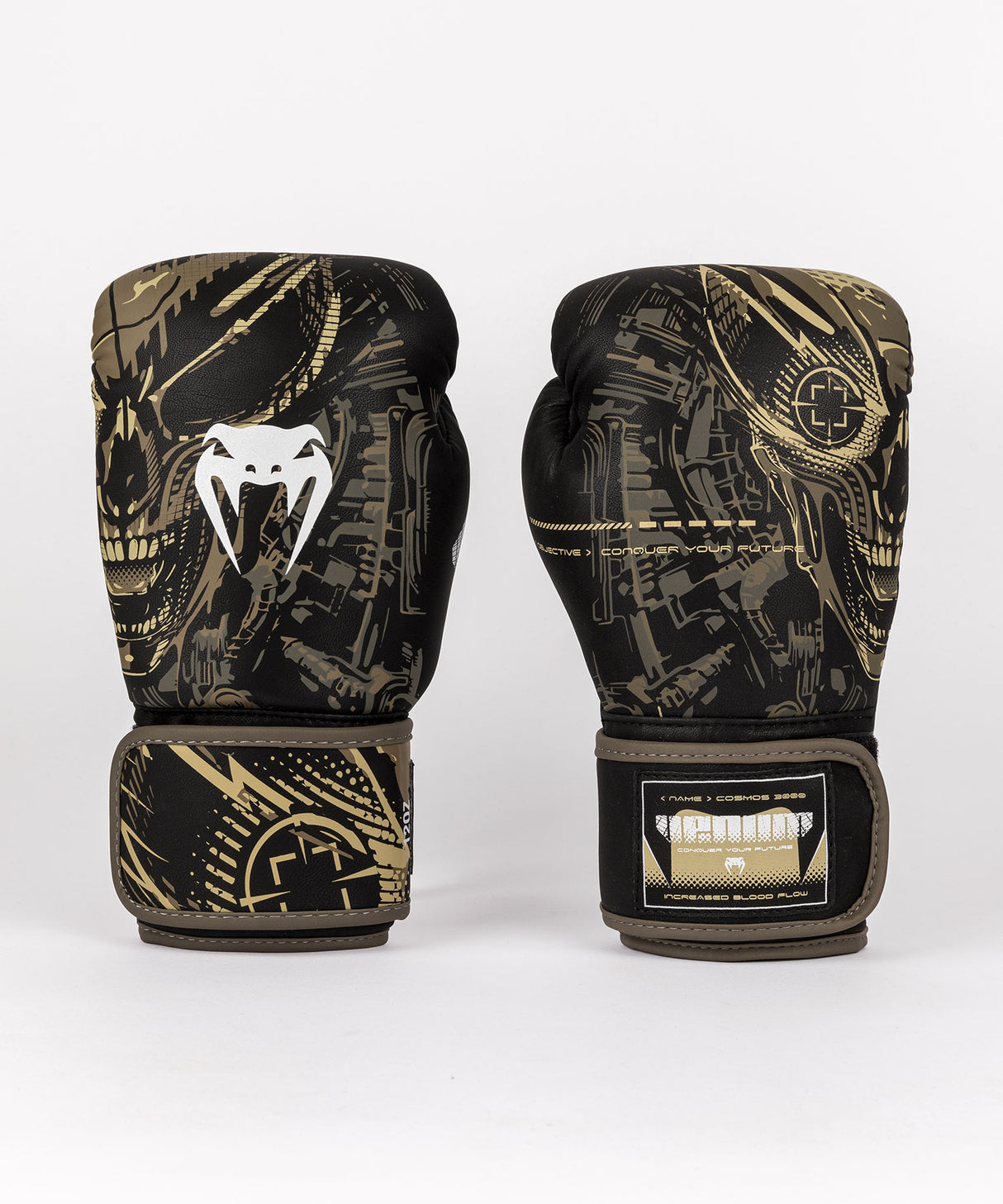 Venum Invader Boxing Gloves - Black/Sand