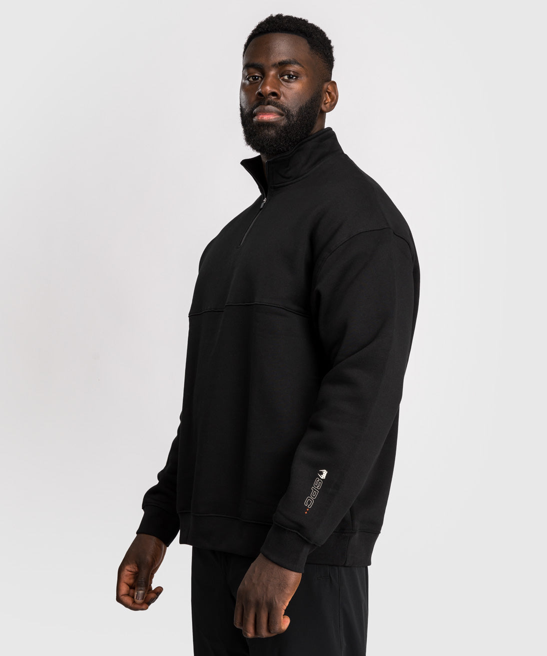 Venum Eclipse Half-Zip Sweatshirt - Black/Ivory