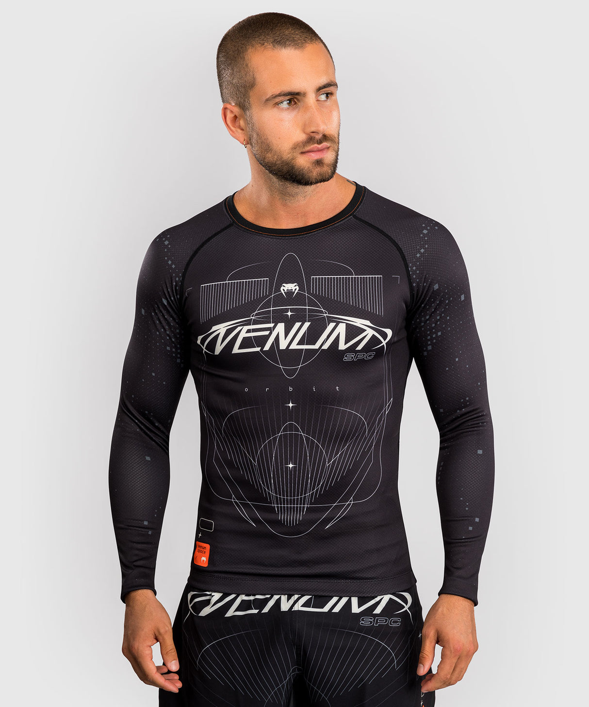 Venum Eclipse Long Sleeve Rash Guard - Black/Ivory
