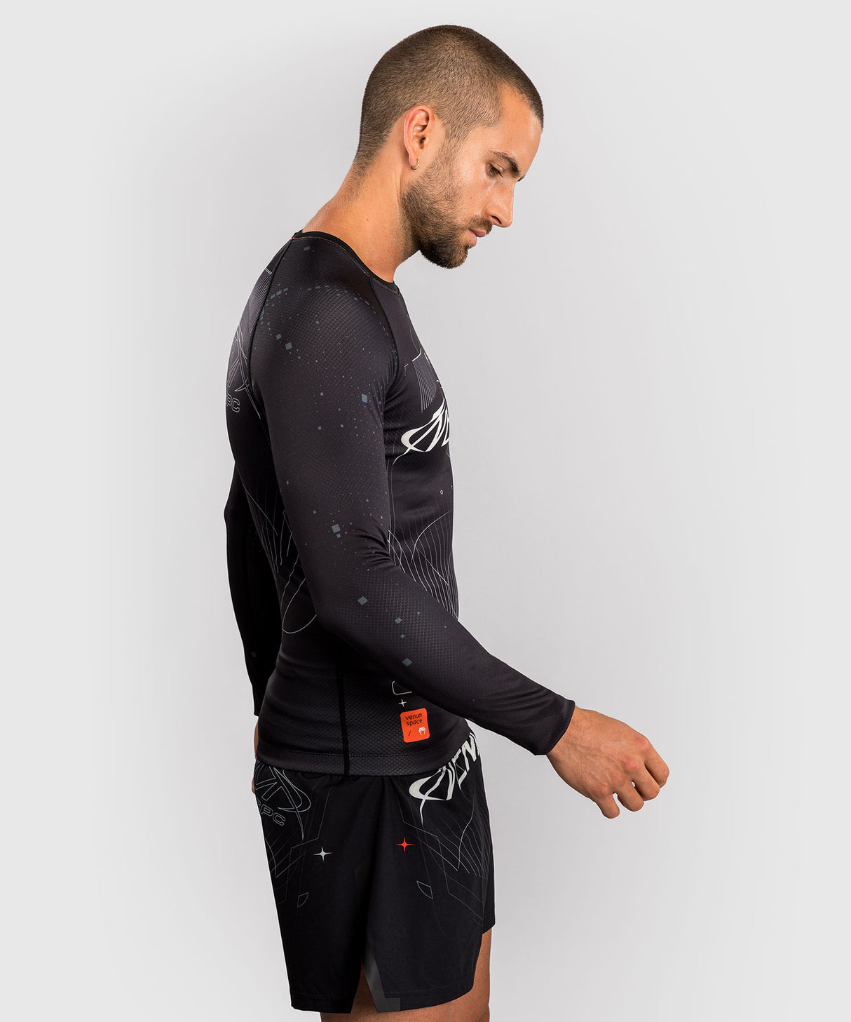 Venum Eclipse Long Sleeve Rash Guard - Black/Ivory