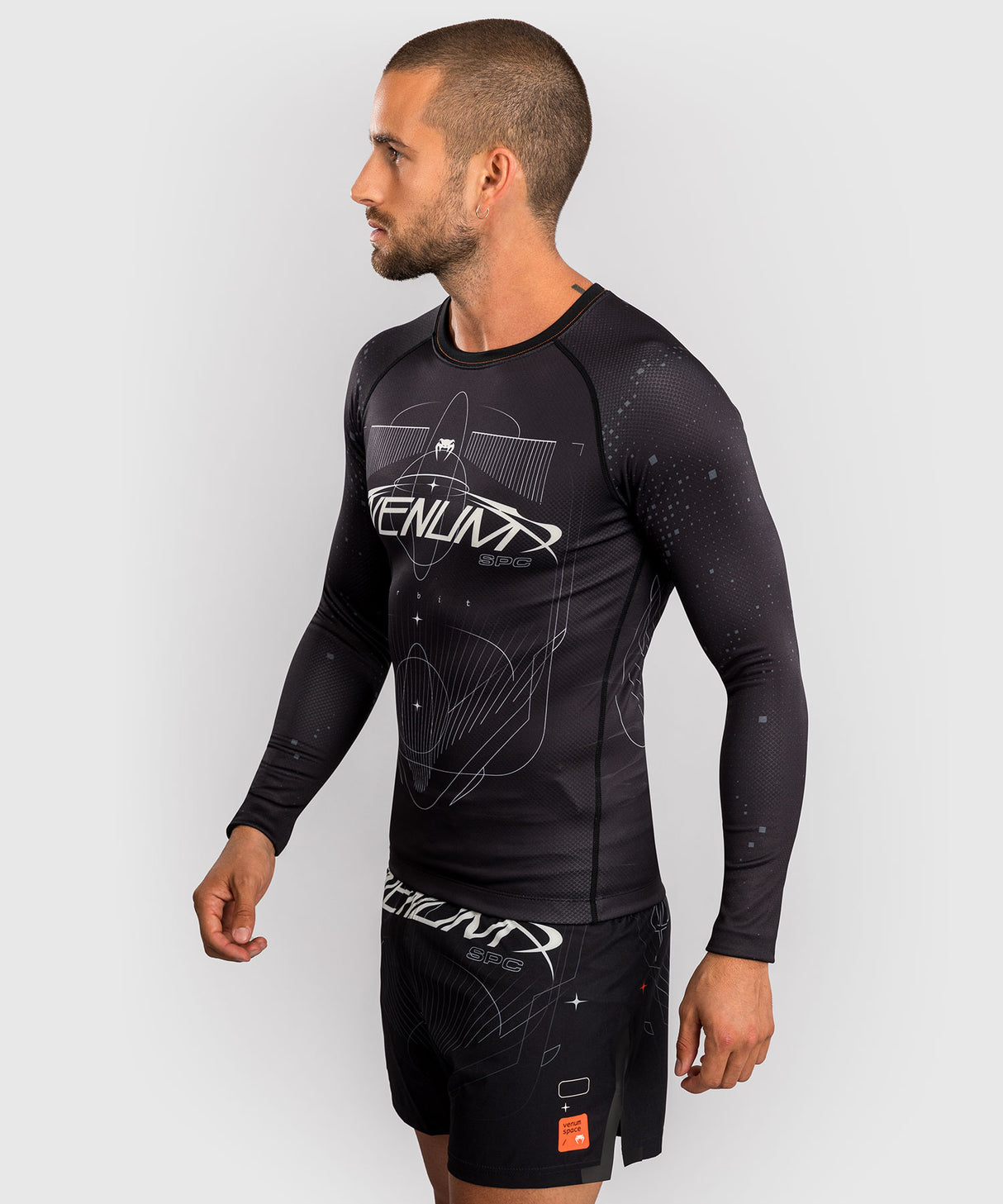 Venum Eclipse Long Sleeve Rash Guard - Black/Ivory