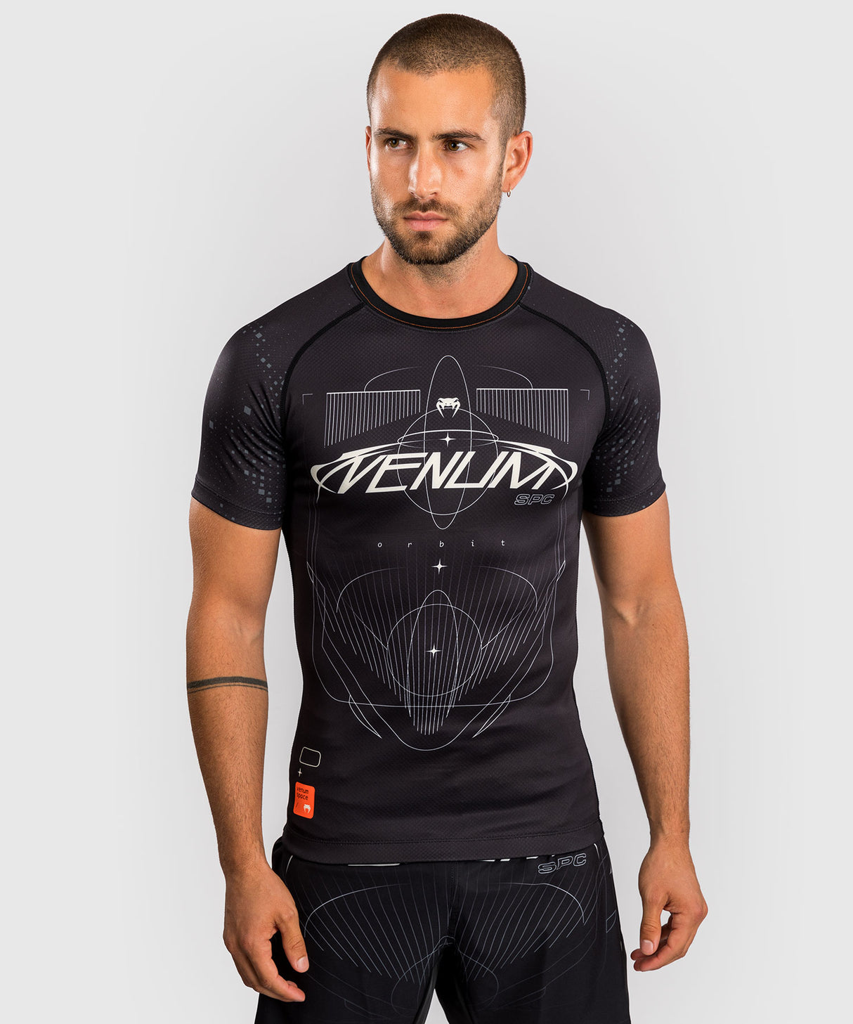 Venum Eclipse Short Sleeve Rash Guard - Black/Ivory