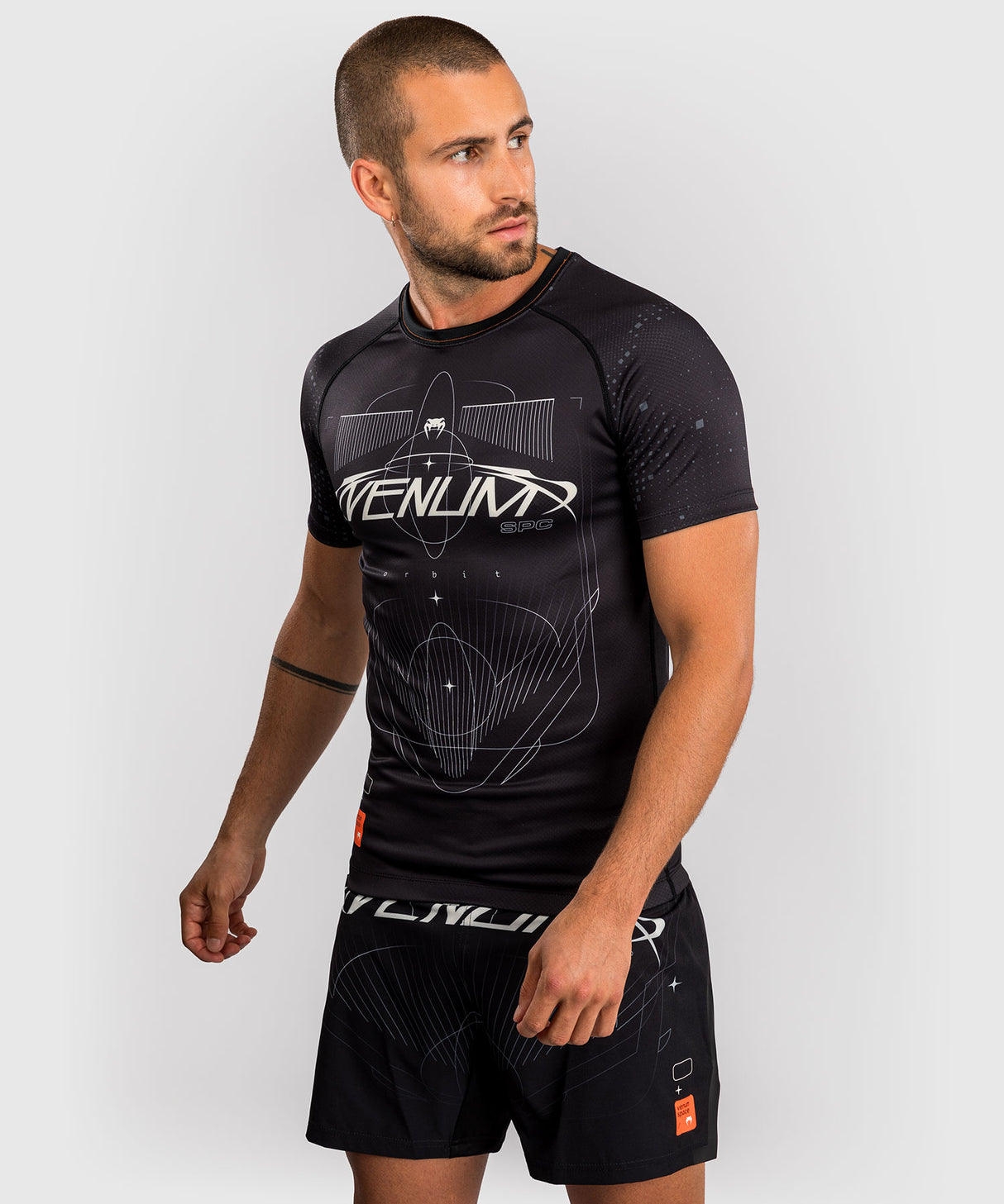 Venum Eclipse Short Sleeve Rash Guard - Black/Ivory
