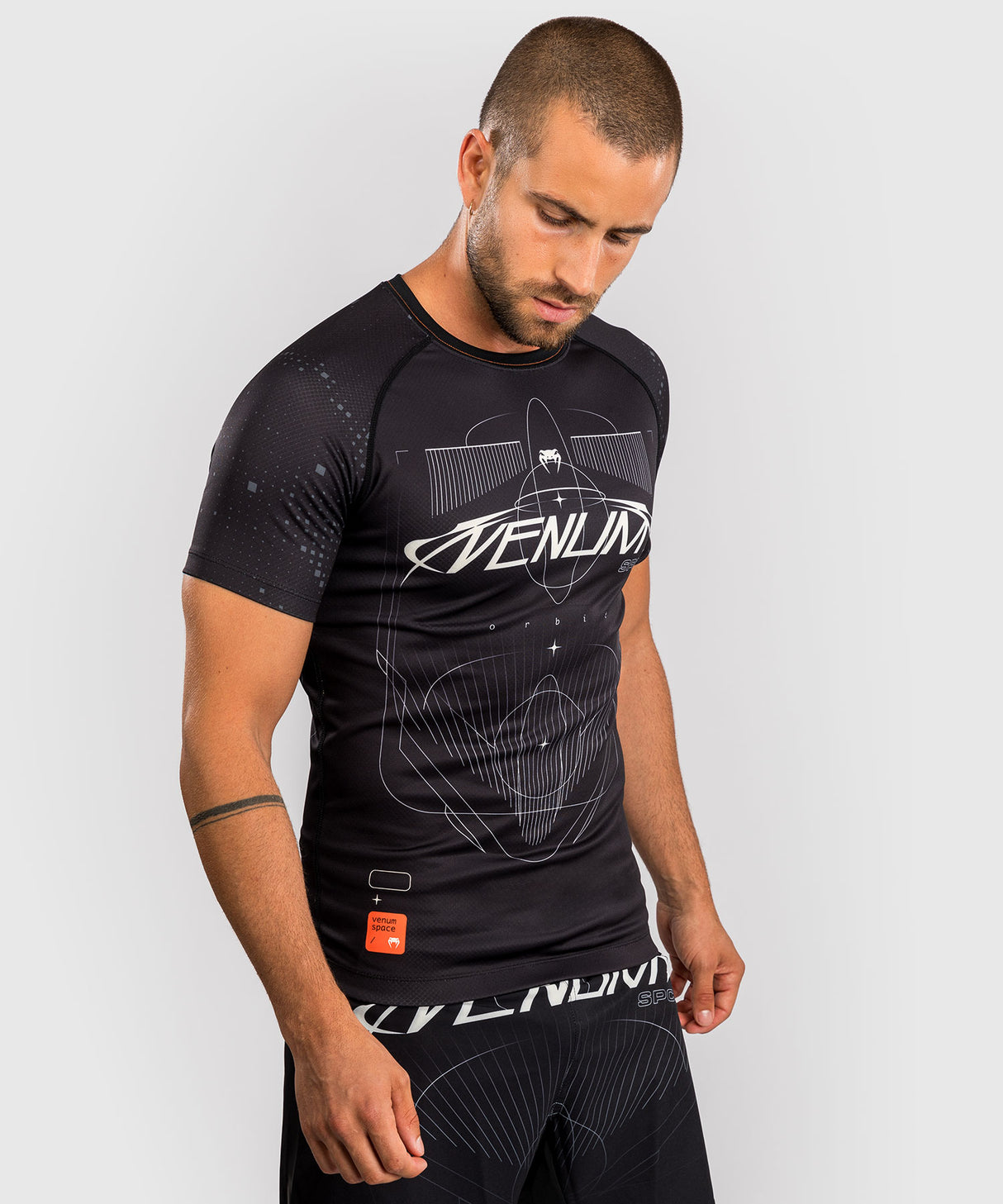 Venum Eclipse Short Sleeve Rash Guard - Black/Ivory