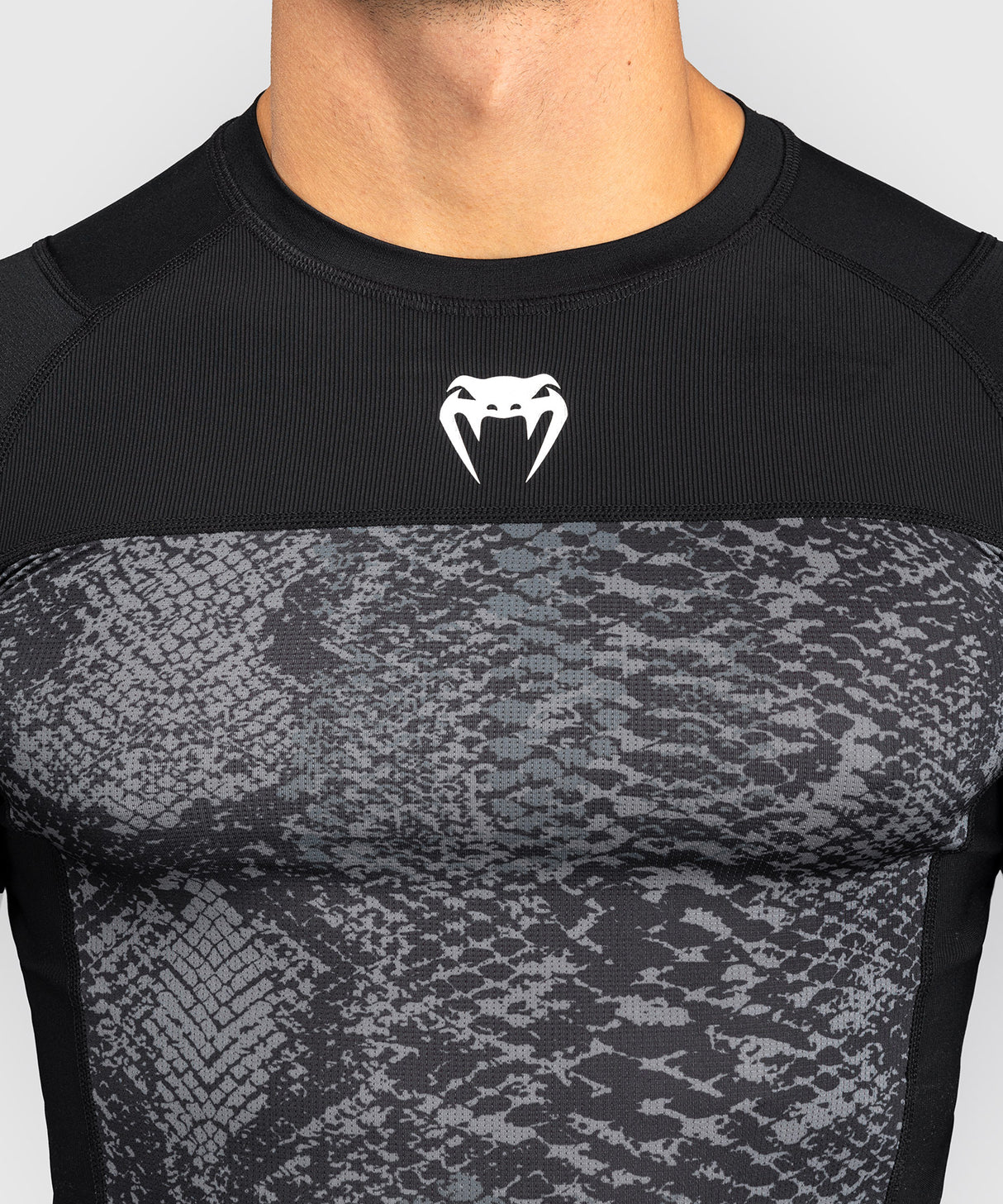 Venum G-Fit Scales Men's Long Sleeve Rash Guard - Black/Grey