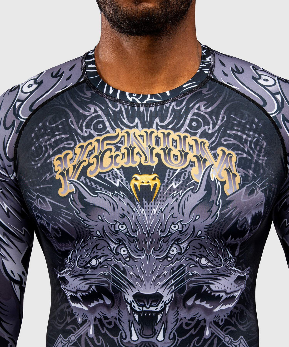 Venum Wolf Atak Men's Long Sleeve Rash Guard