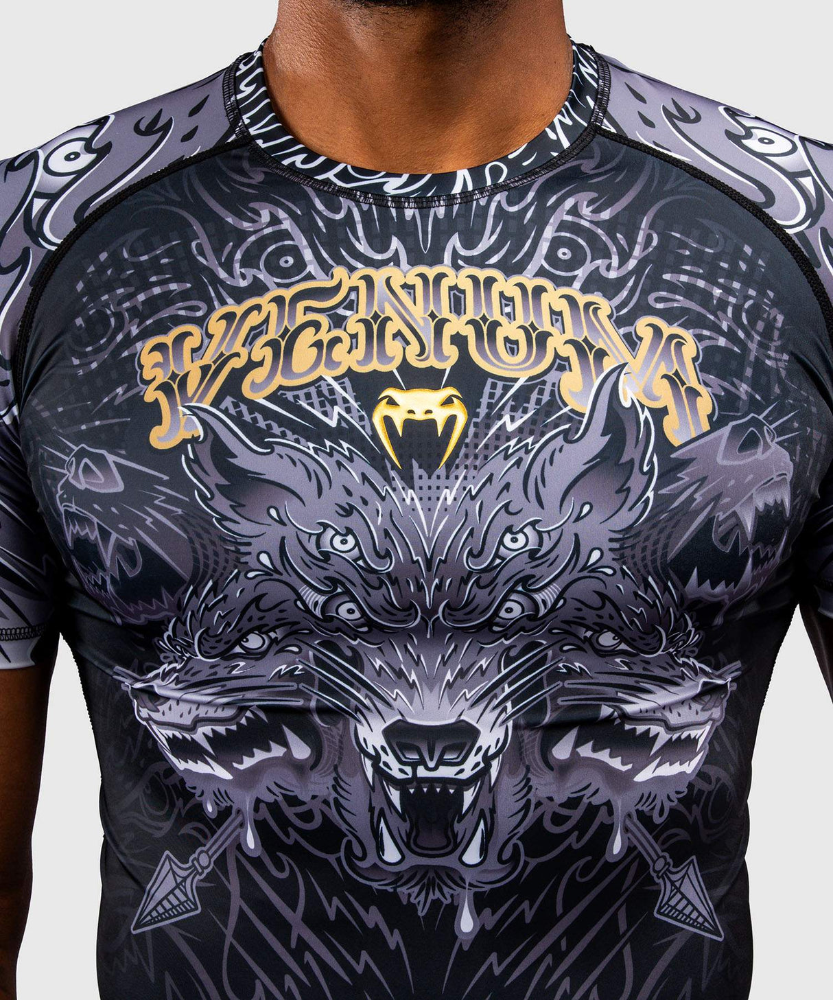 Venum Wolf Atak Men's Short Sleeve Rash Guard