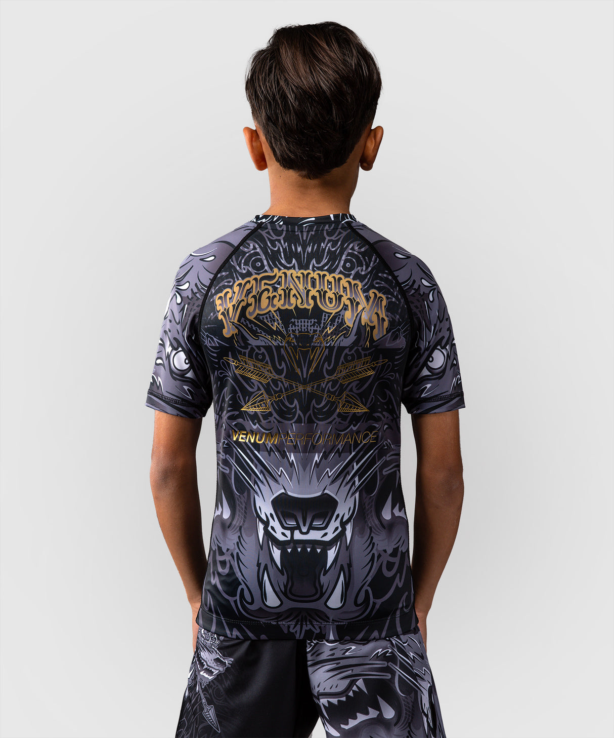 Venum Wolf Atak Kids Short Sleeve Rash Guard