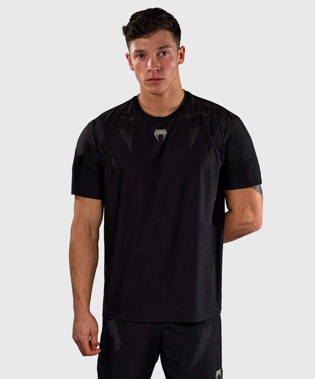 Venum Lazer Dry Tech T-Shirt - Black/Grey
