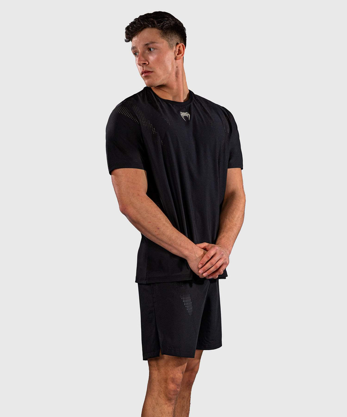 Venum Lazer Dry Tech T-Shirt - Black/Grey