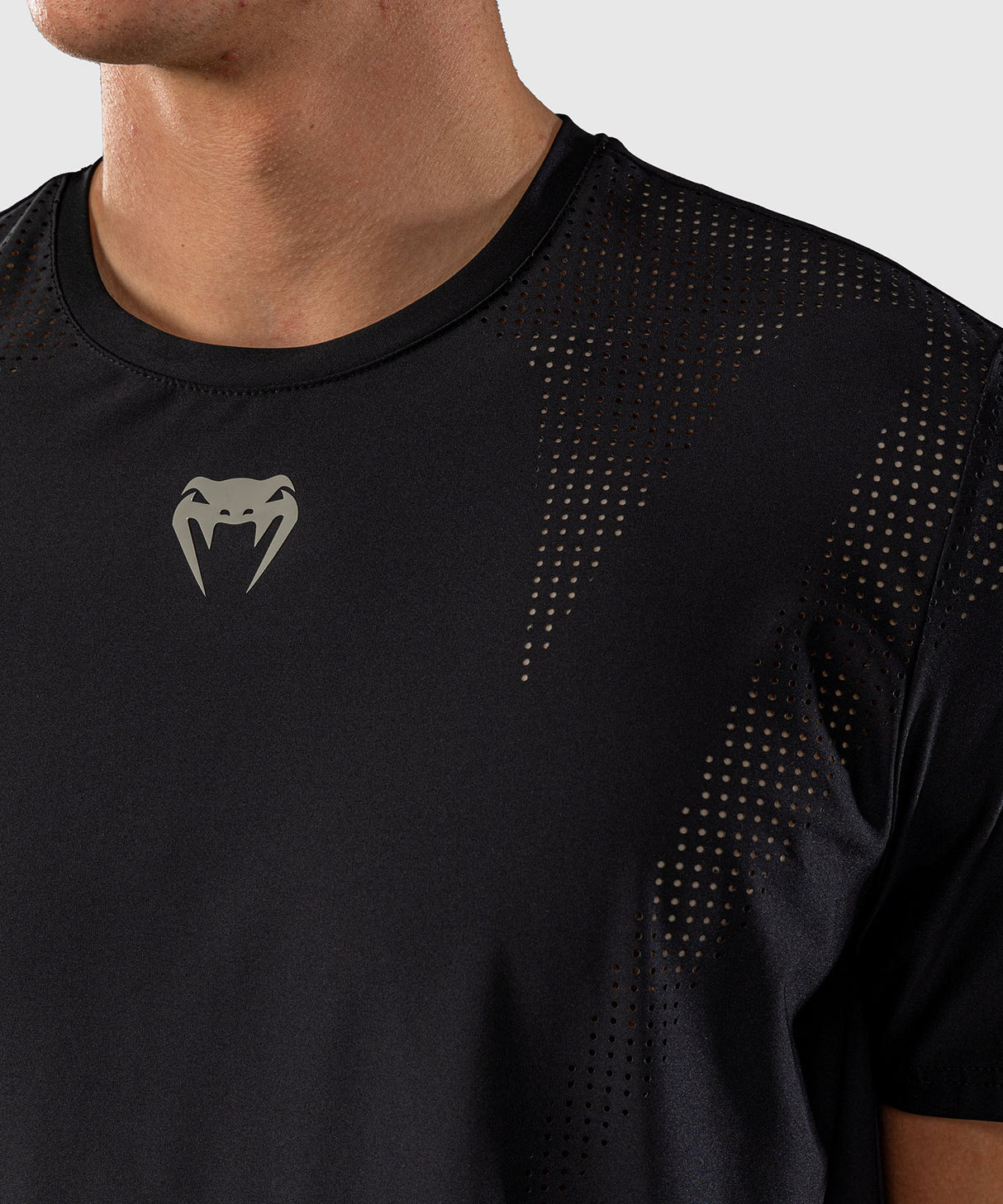 Venum Lazer Dry Tech T-Shirt - Black/Grey