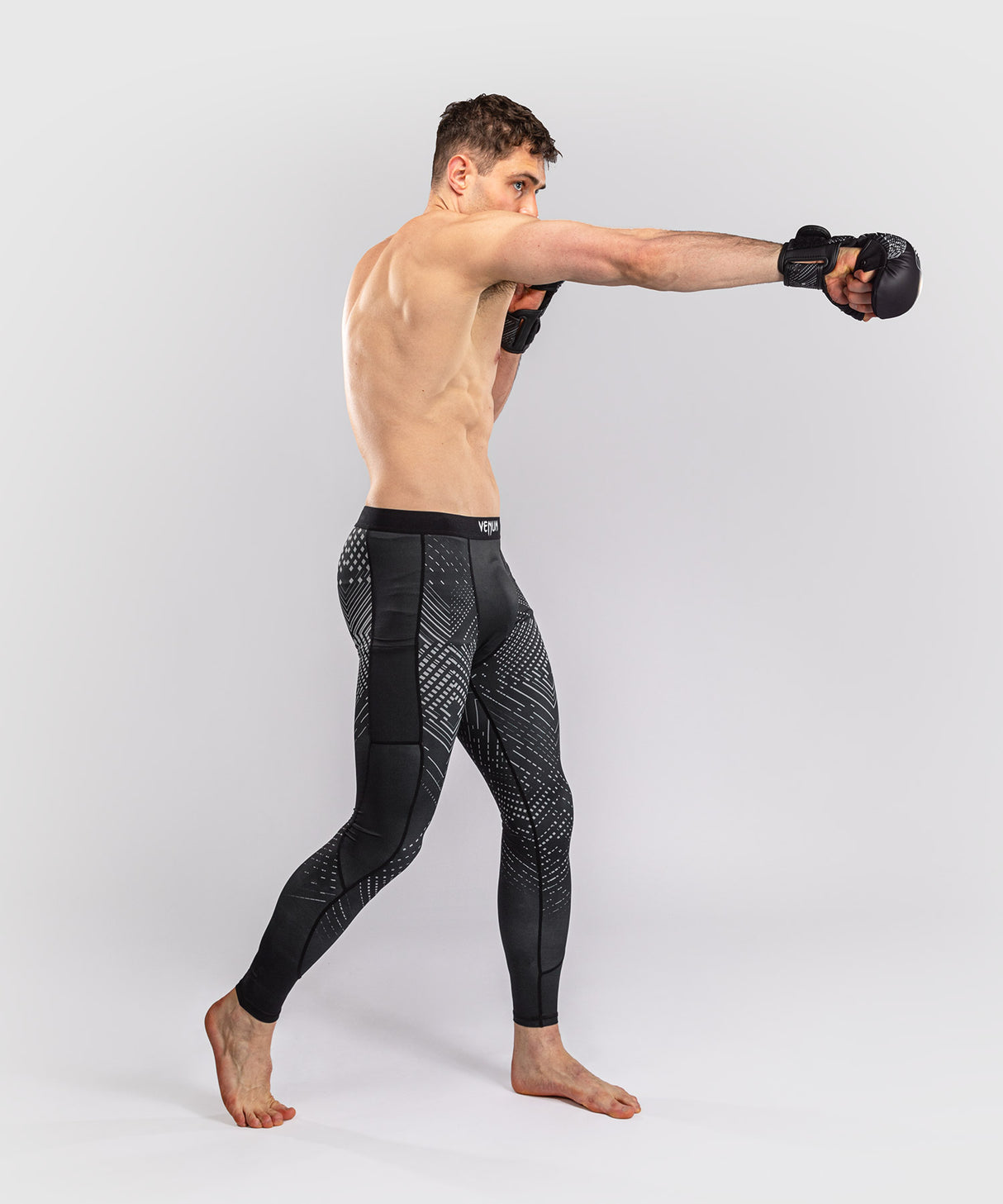 Venum Midnight Fury Spats - Black/Grey/Silver