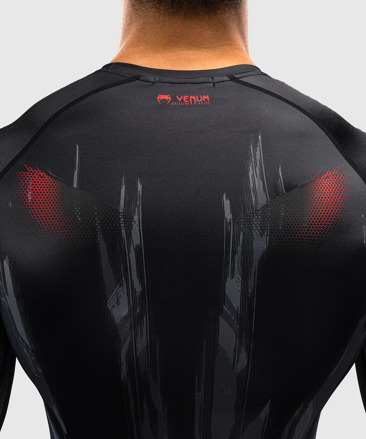 Venum Demon Long Sleeve Rash Guard - Black/Grey