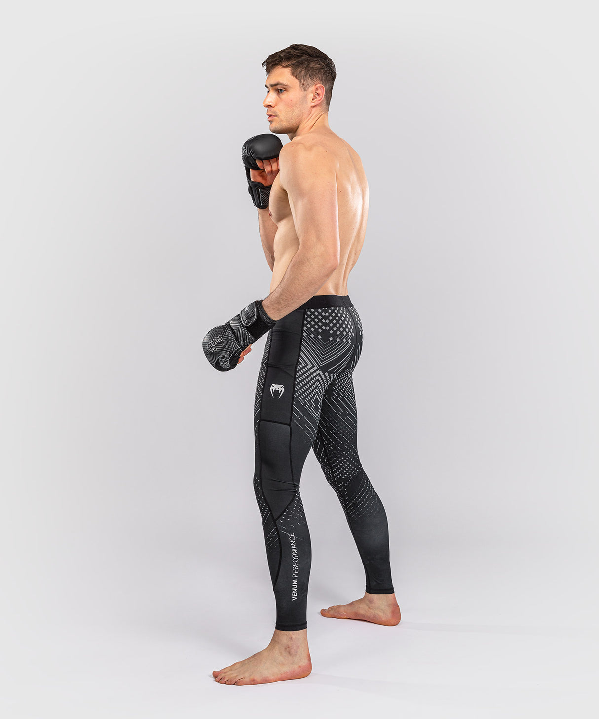 Venum Midnight Fury Spats - Black/Grey/Silver