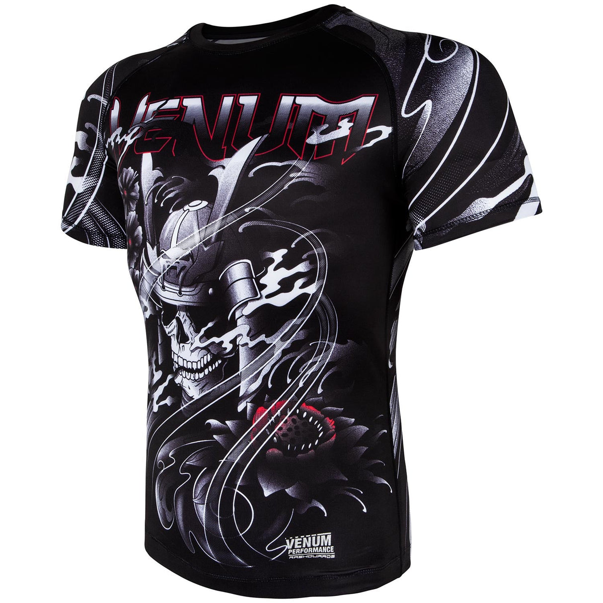 Venum Samurai Skull Rashguard - Short Sleeves - Black Fight Co