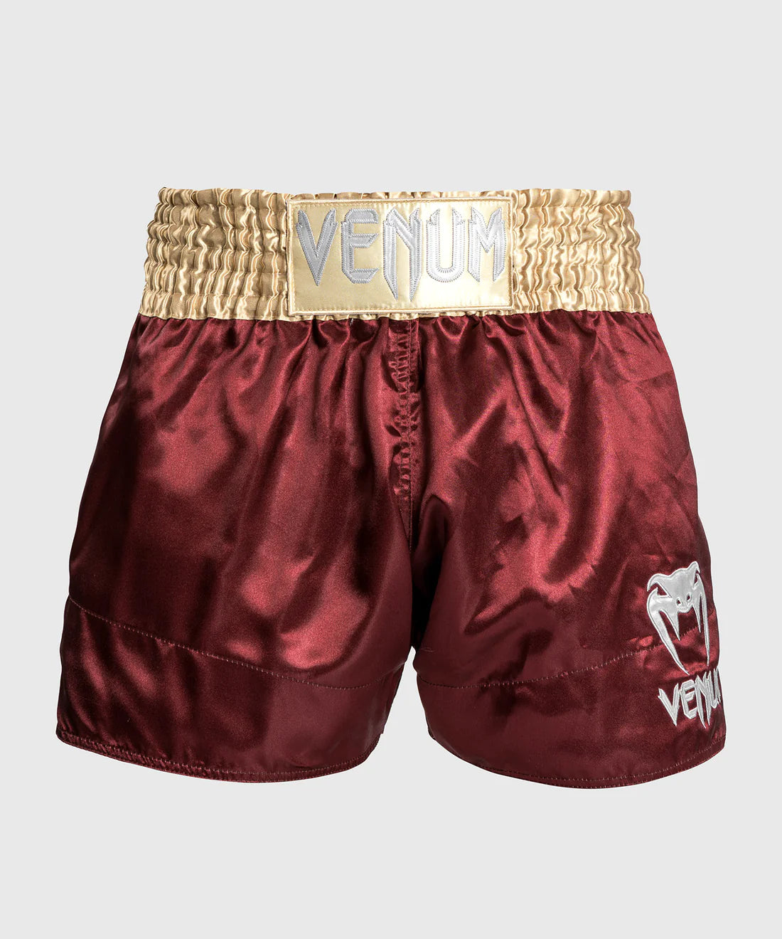 Venum Classic Muay Thaï Short - Black/White/White Fight Co