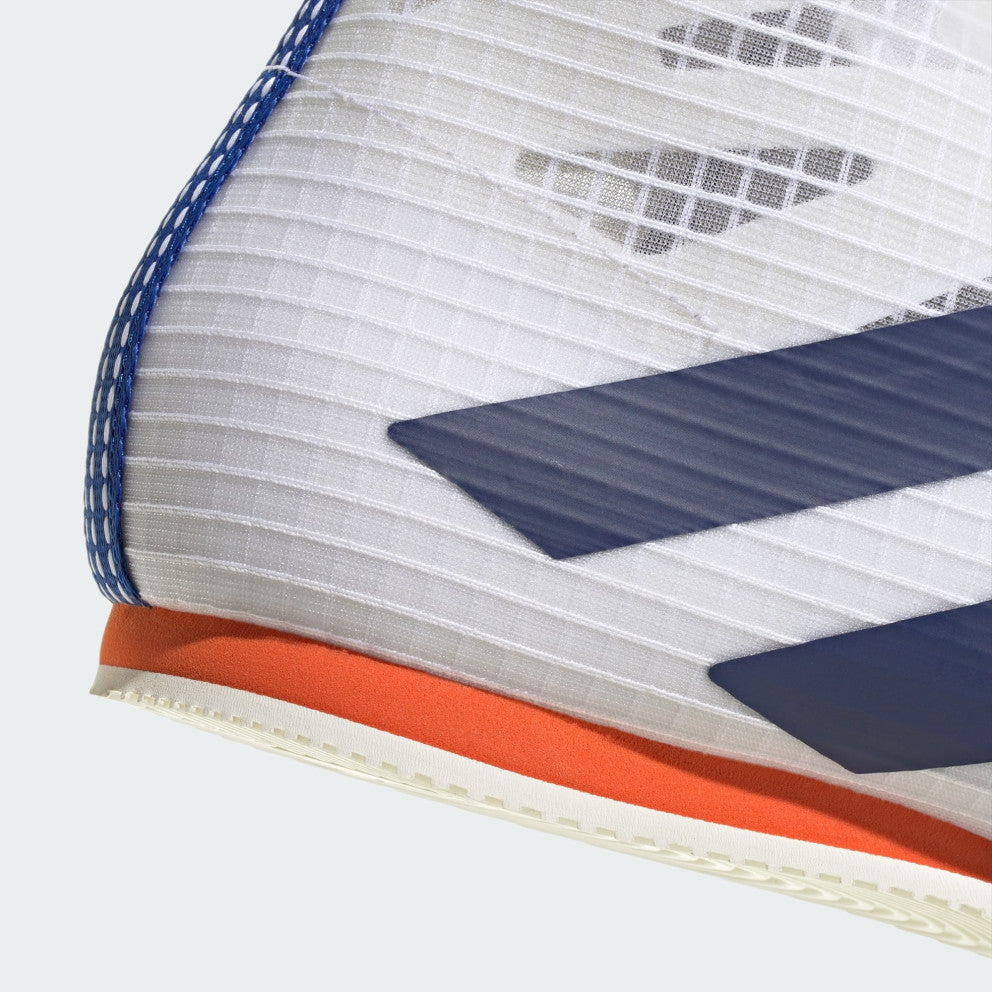 Adidas Box Hog 4 Boxing Boots - White/Dark Blue/Royal Blue