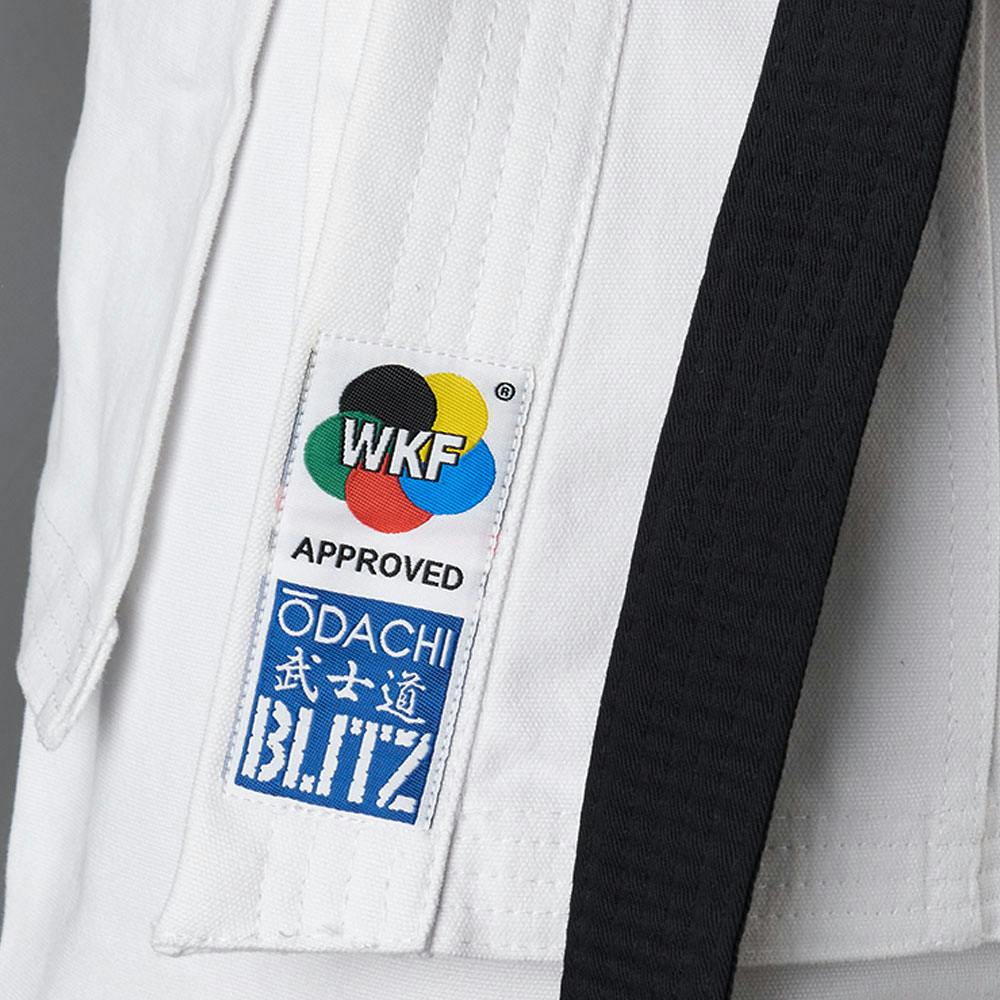 Blitz Kids Odachi WKF Approved 14oz Karate Gi - White