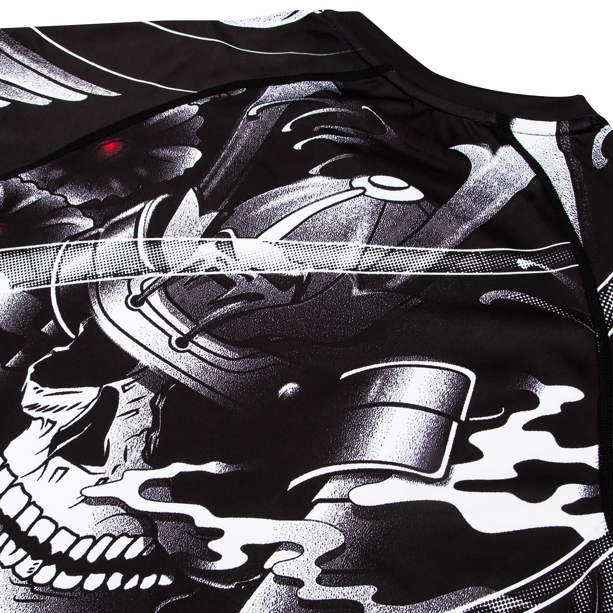 Venum Samurai Skull Rashguard - Short Sleeves - Black Fight Co