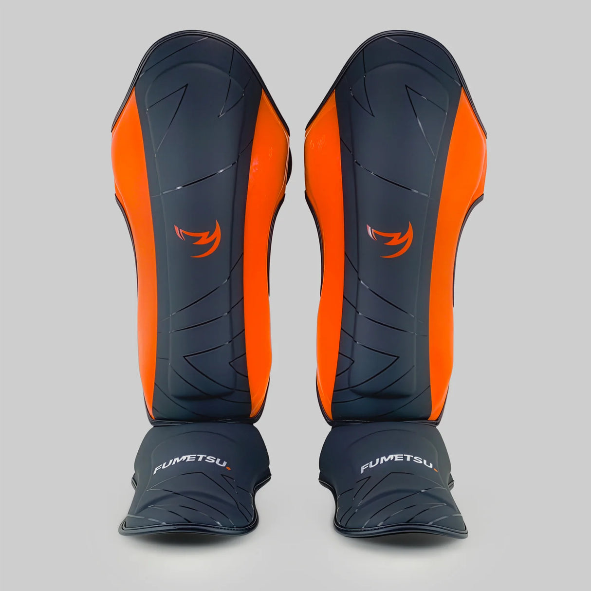 Fumetsu Icon Thai Shin Guards - Black/Orange