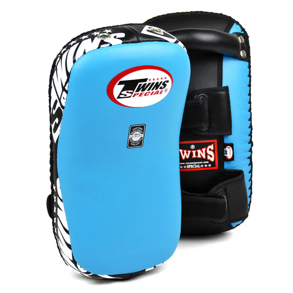 Twins Special Curved Leather Thai Kick Pads