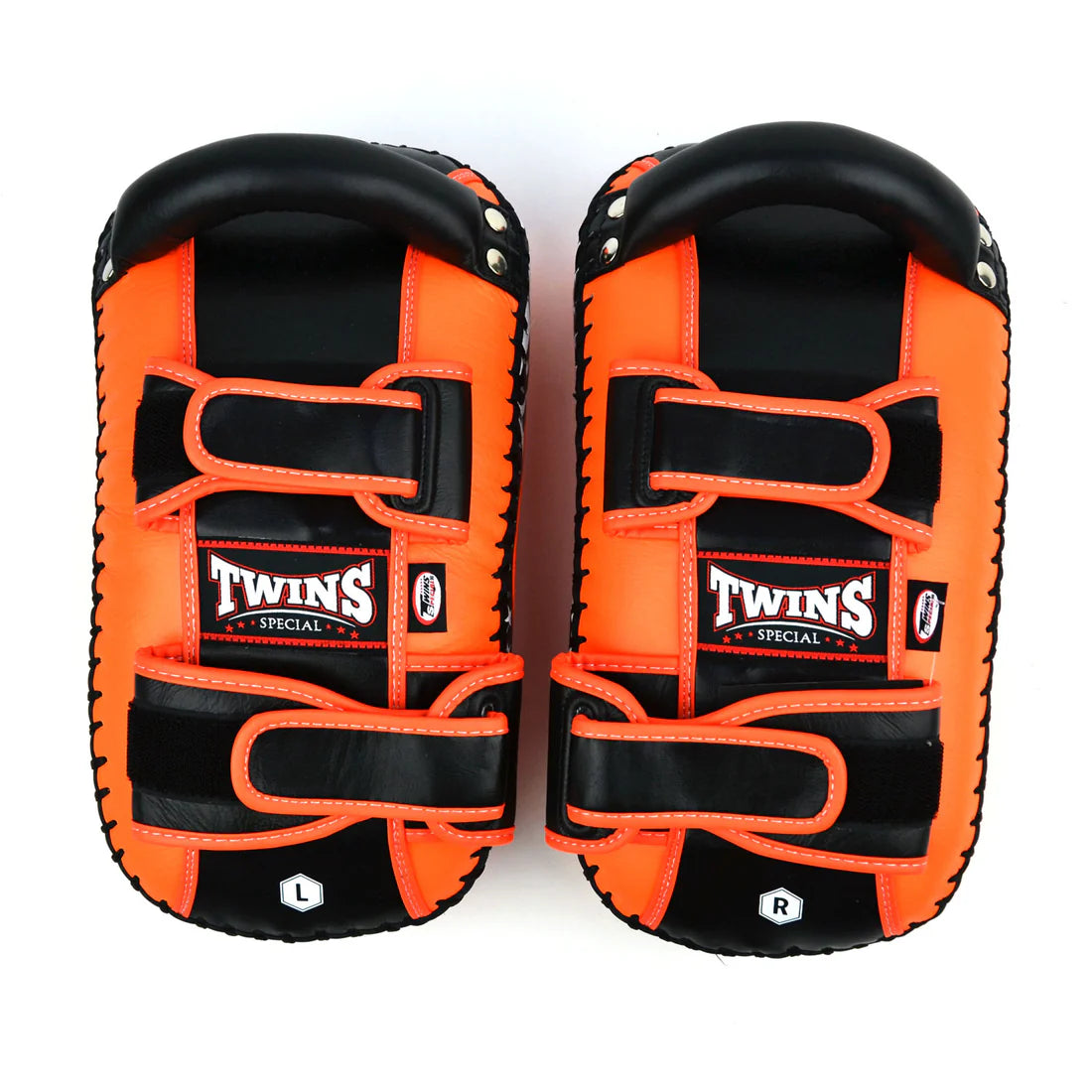 Twins Special Curved Leather Thai Kick Pads