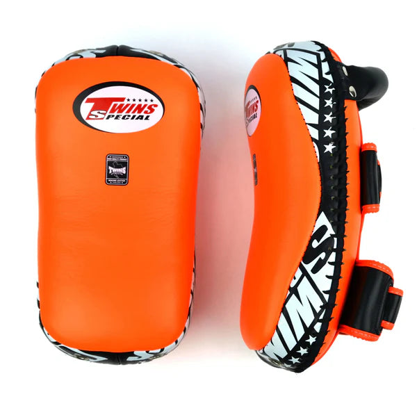 Twins Special Curved Leather Thai Kick Pads