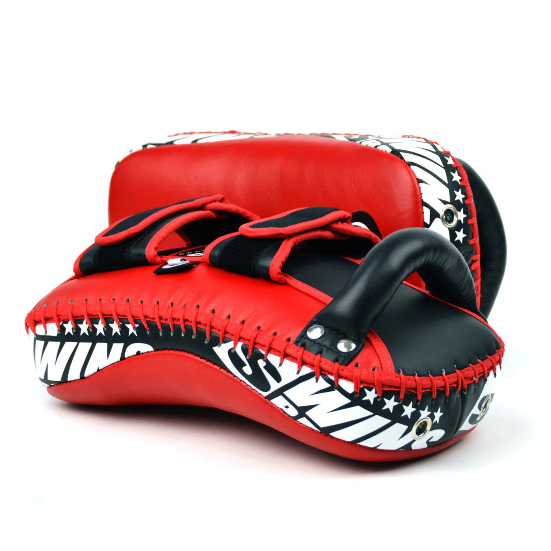 Twins Special Curved Leather Thai Kick Pads