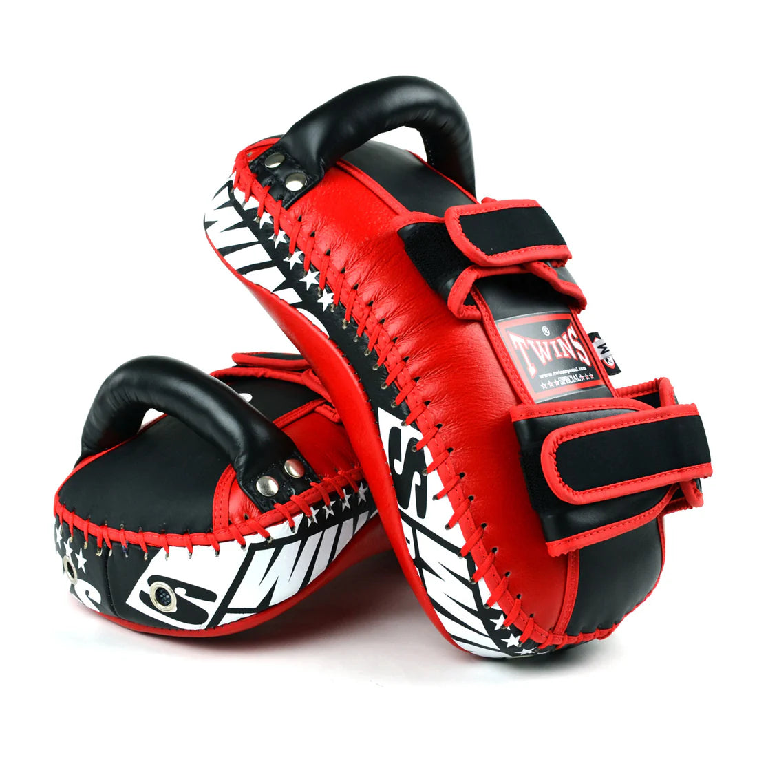 Twins Special Curved Leather Thai Kick Pads