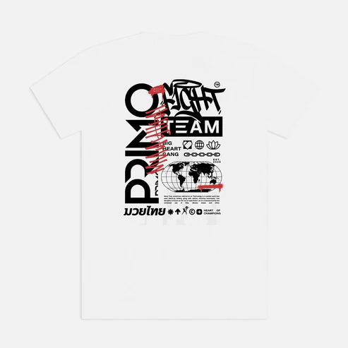 Primo Fight Team Cotton T-Shirt - White
