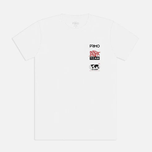 Primo Fight Team Cotton T-Shirt - White