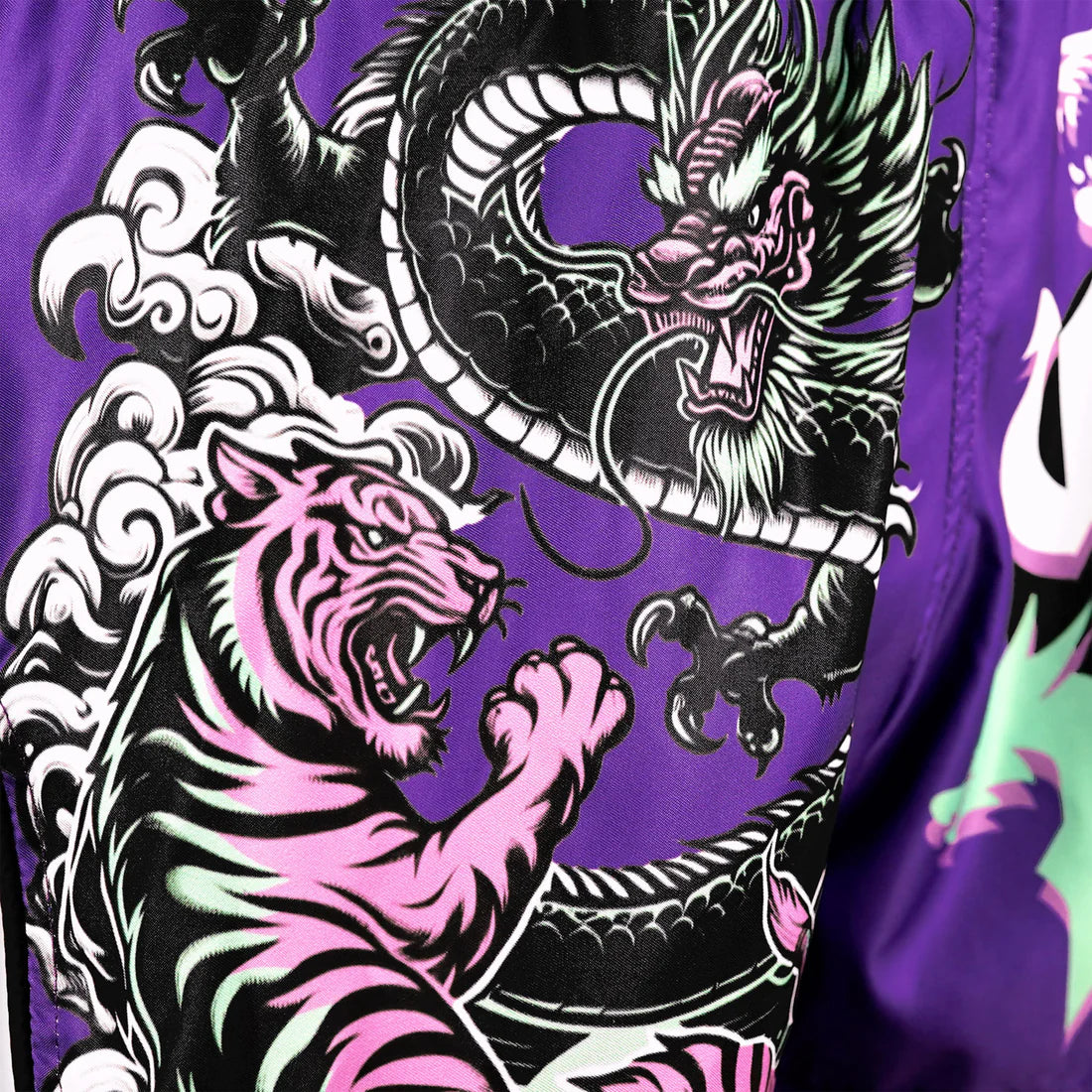 TUFF Payak Muay Thai Shorts - Shadow & Flame