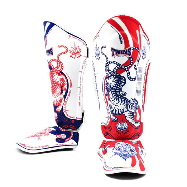 Twins Special Yant Leather Shin Guards