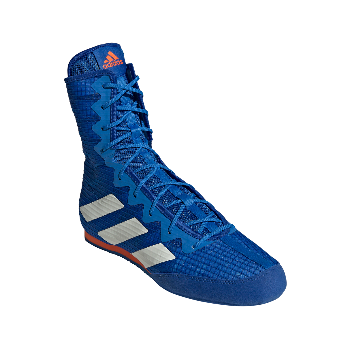 Adidas Box Hog 4 Boxing Boots - Royal Blue White Red Adidas