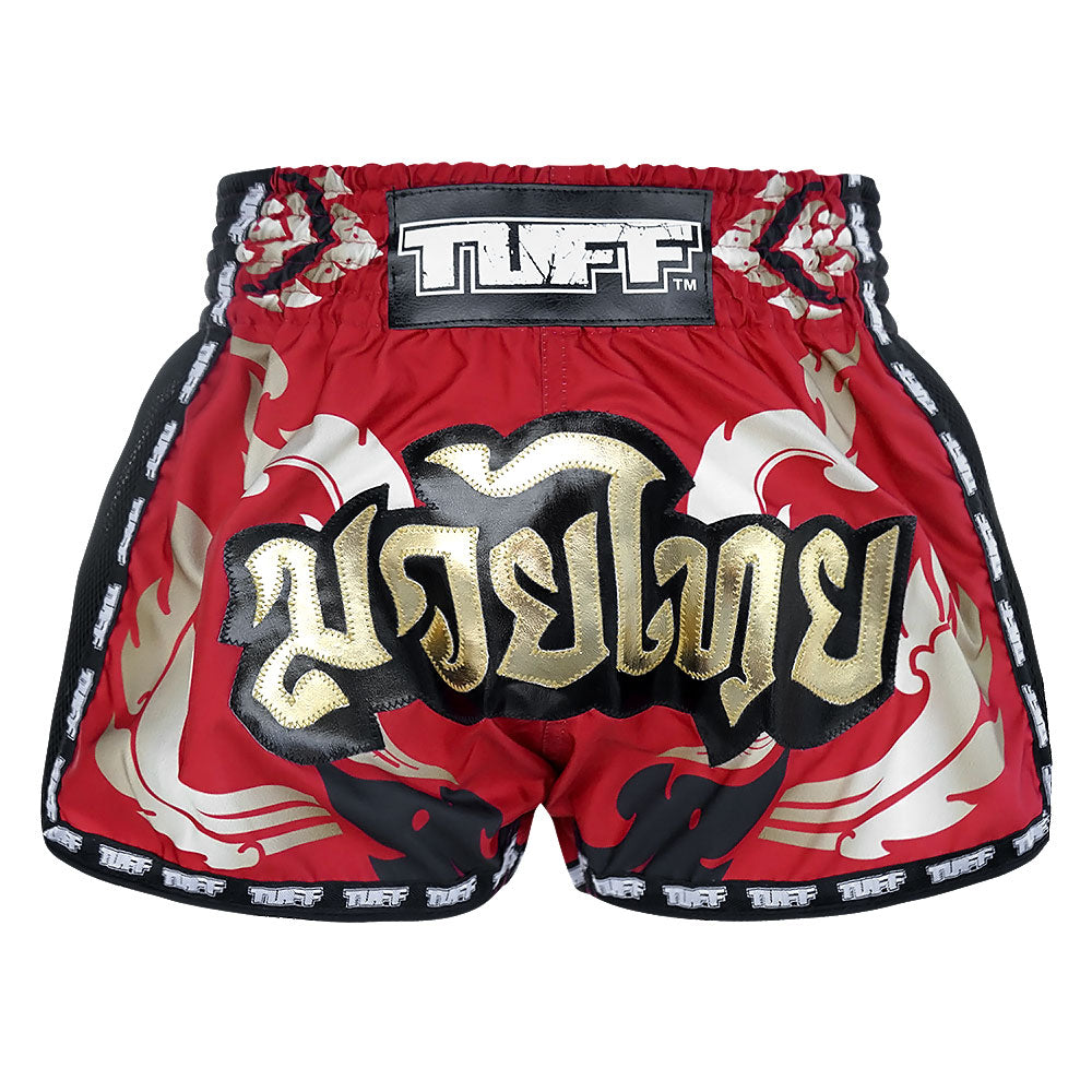 TUFF Retro Style Shorts - Red Thai Yantra TUFF