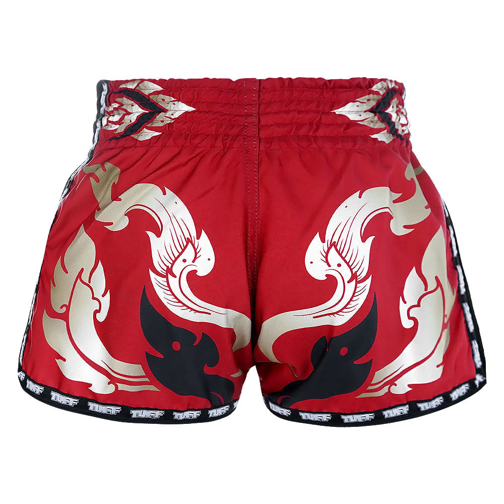 TUFF Retro Style Shorts - Red Thai Yantra TUFF
