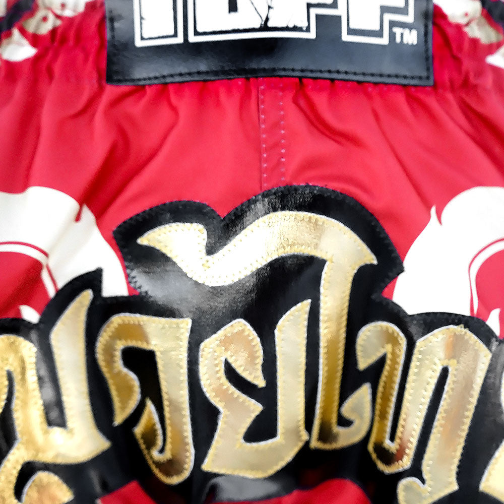 TUFF Retro Style Shorts - Red Thai Yantra TUFF