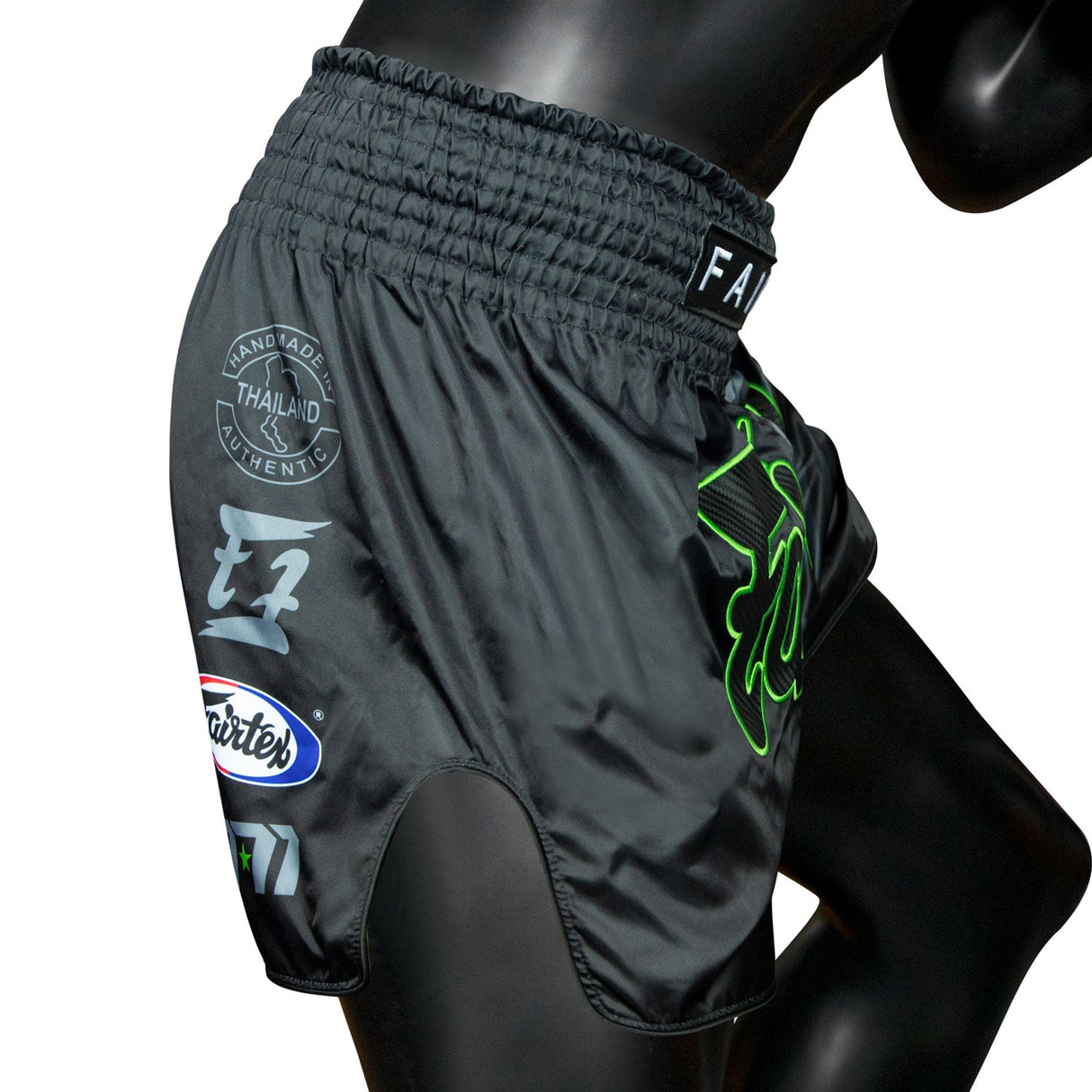Fairtex Muay Thai Boxing Racer Muaythai Shorts Black - Toprank Sport™