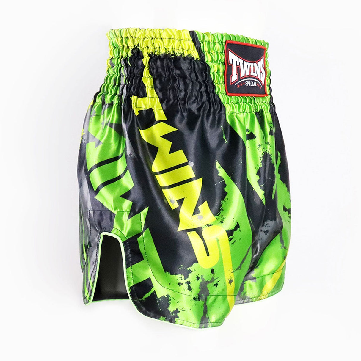 TBS-CA Twins Candy Muaythai Shorts Black-Green - Toprank Sport™