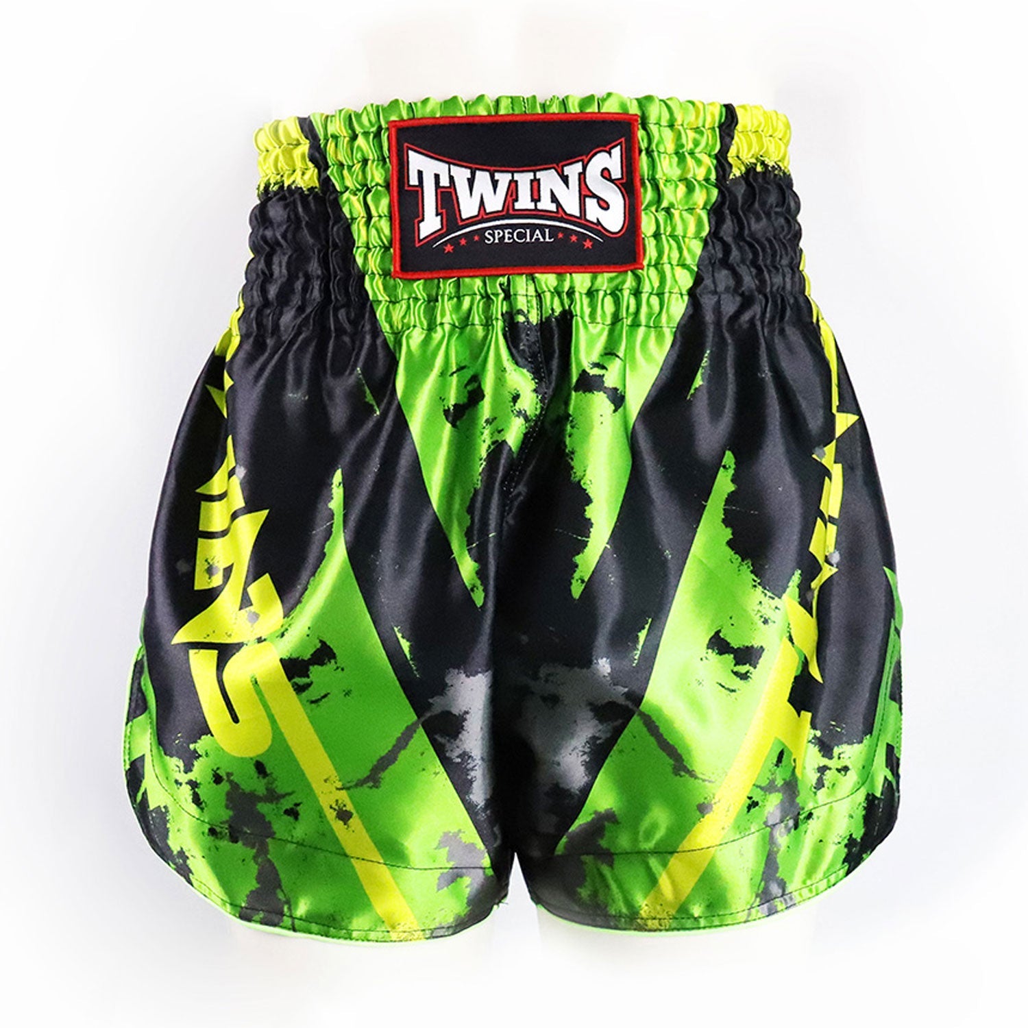 TBS-CA Twins Candy Muaythai Shorts Black-Green - Toprank Sport™