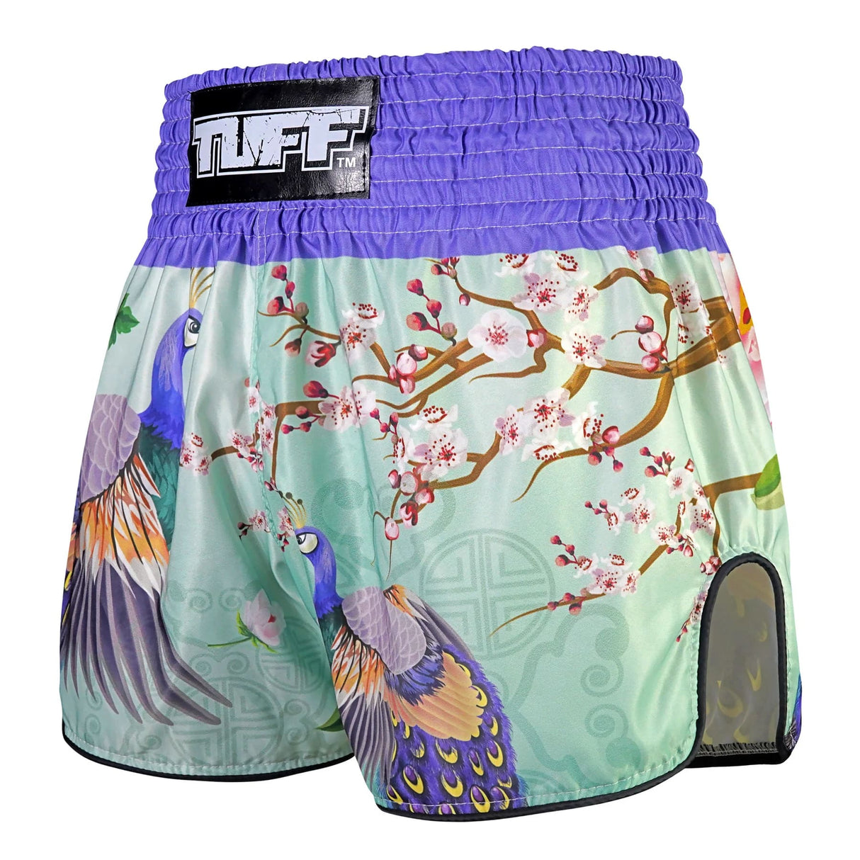 TUFF High Cut Retro Style Shorts - Yugana Kujaku The Elegance Peacock