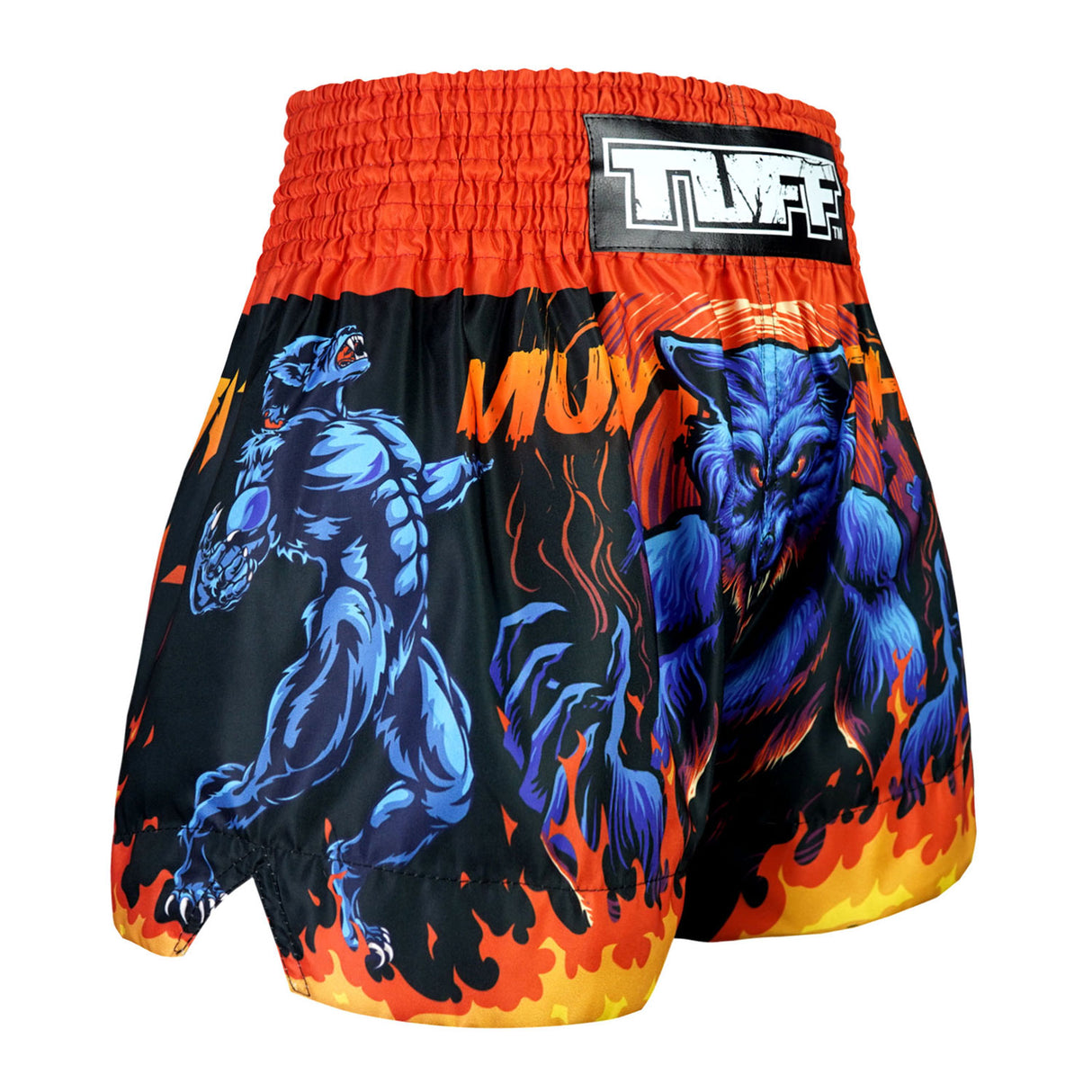 TUFF Muay Thai Shorts - Midnight Werewolf