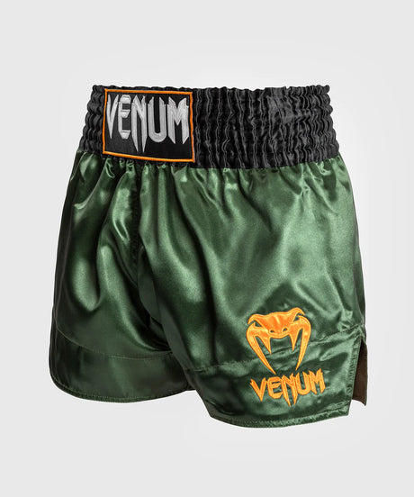 Venum Classic Muay Thaï Short - Black/White/White  Fight Co
